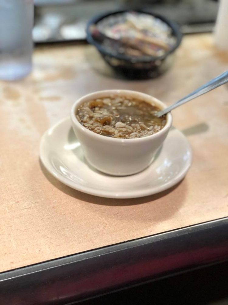 a cup of coffee on a table