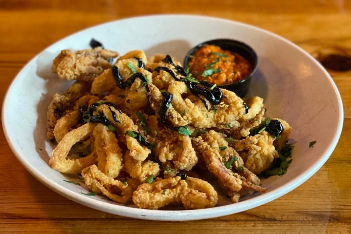 a plate of food on a table