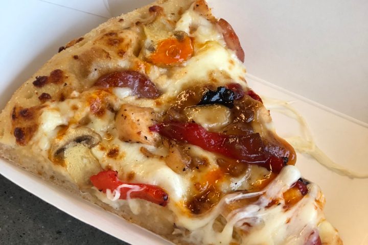 a slice of pizza