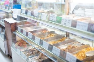 a display in a store window