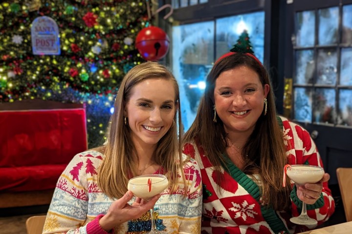 a woman sitting at a table