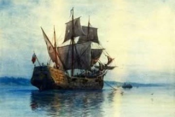 a small boat in a body of water