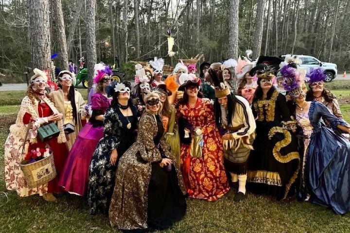 a group of people posing for the camera